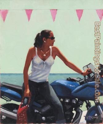 Jack Vettriano a Fille a la moto
